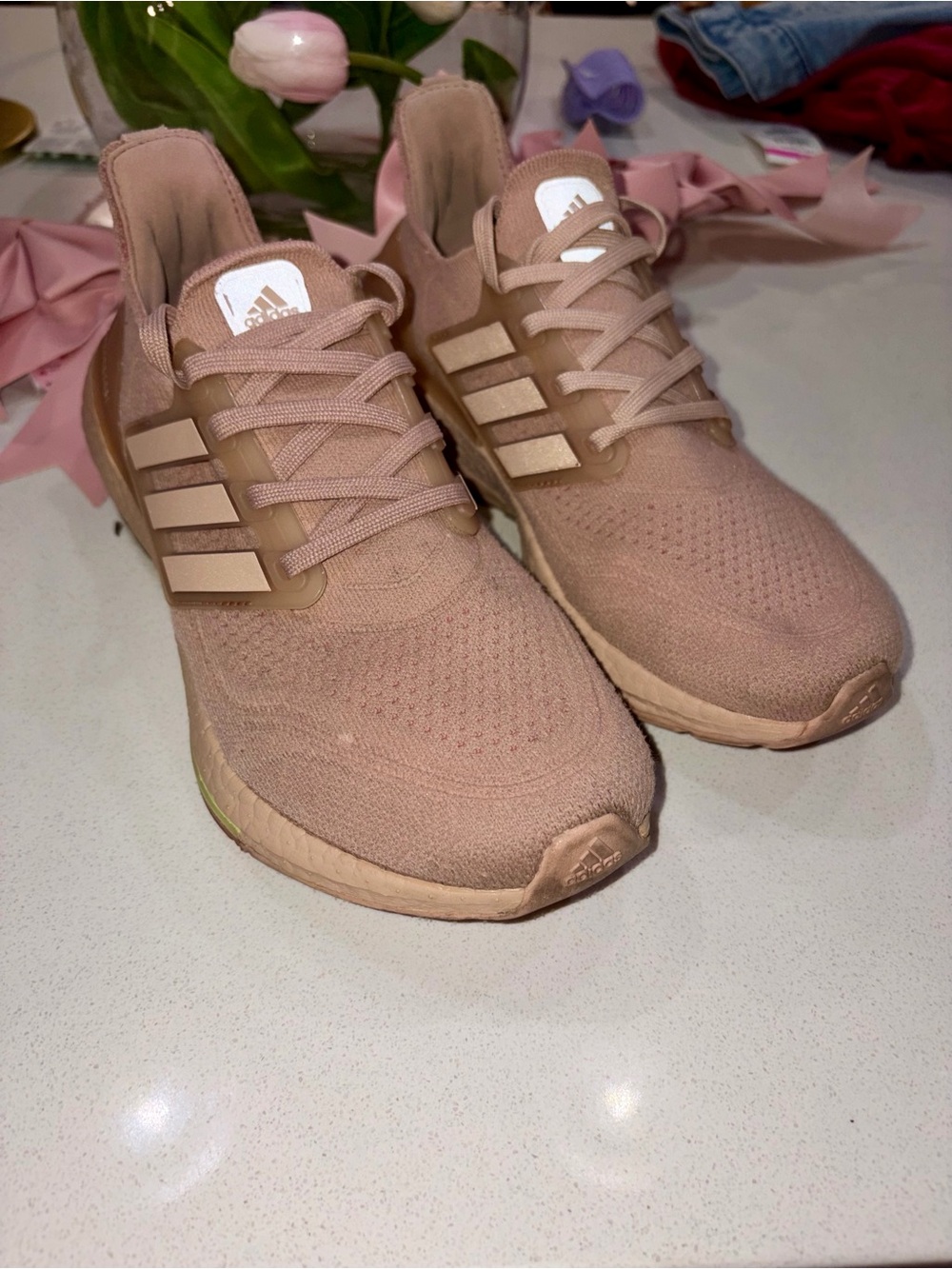 Adidas Ultraboost Light Magic Mauve / Ambient Blush Running Shoes 7.5